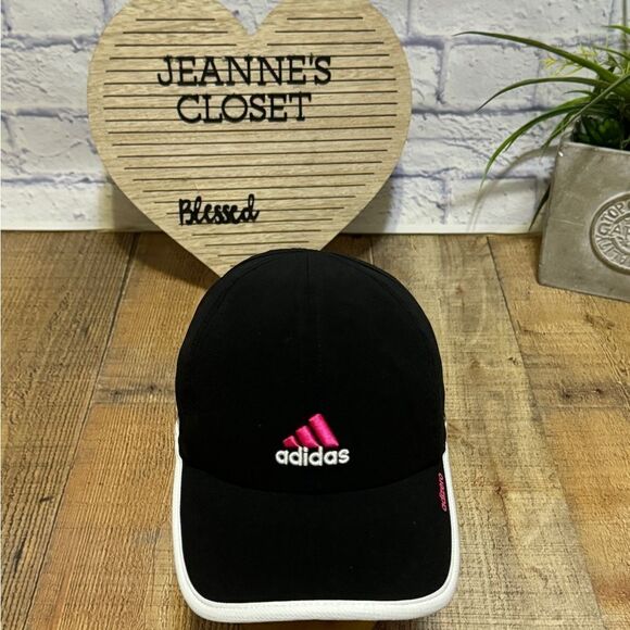 Adidas Hat adizero Pink Logo Lightweight Run Tennis Golf Workout Baseball Cap - Picture 2 of 9
